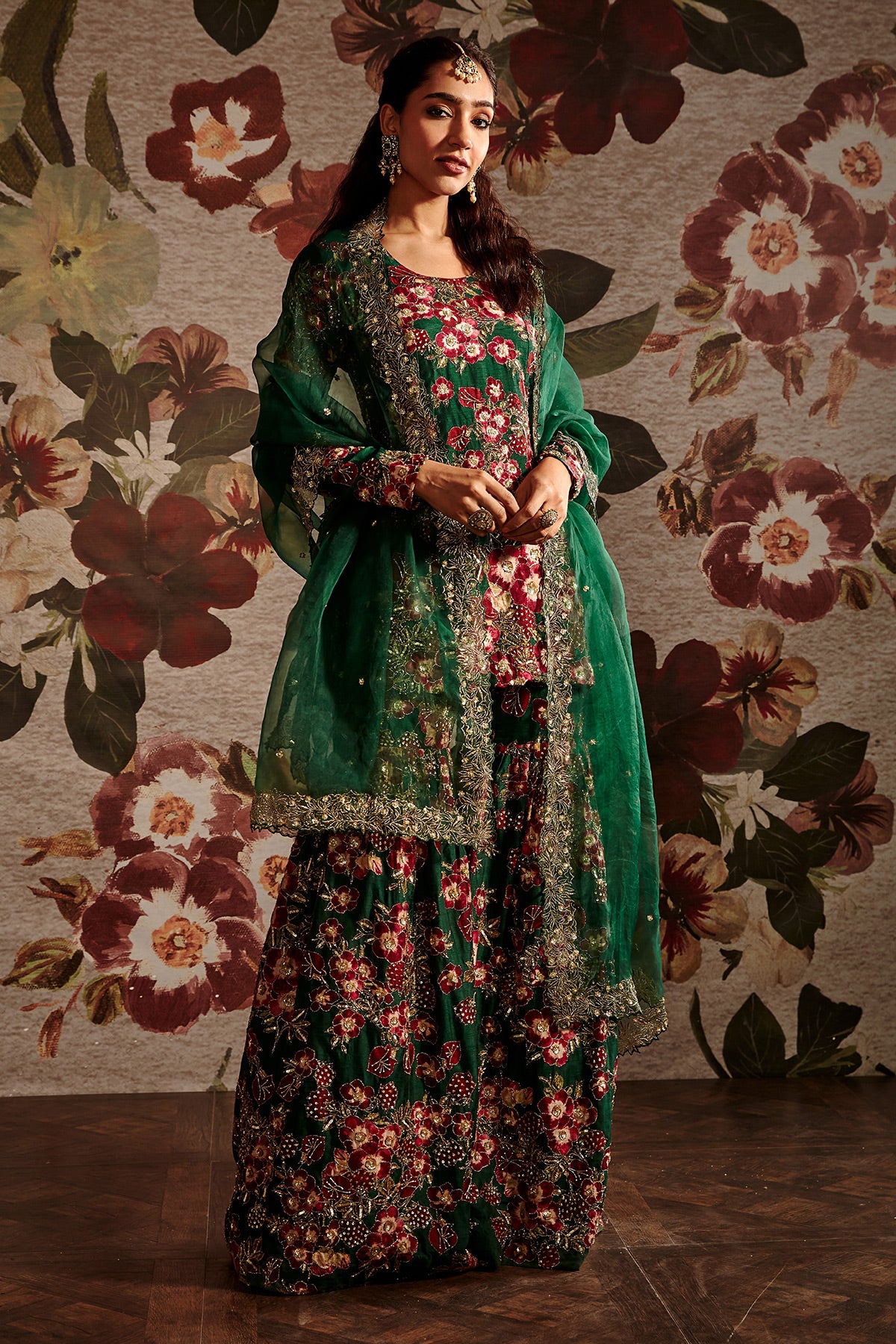 Mahira Gharara Jacket Set